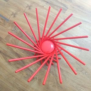 Red Wooden fruit basket